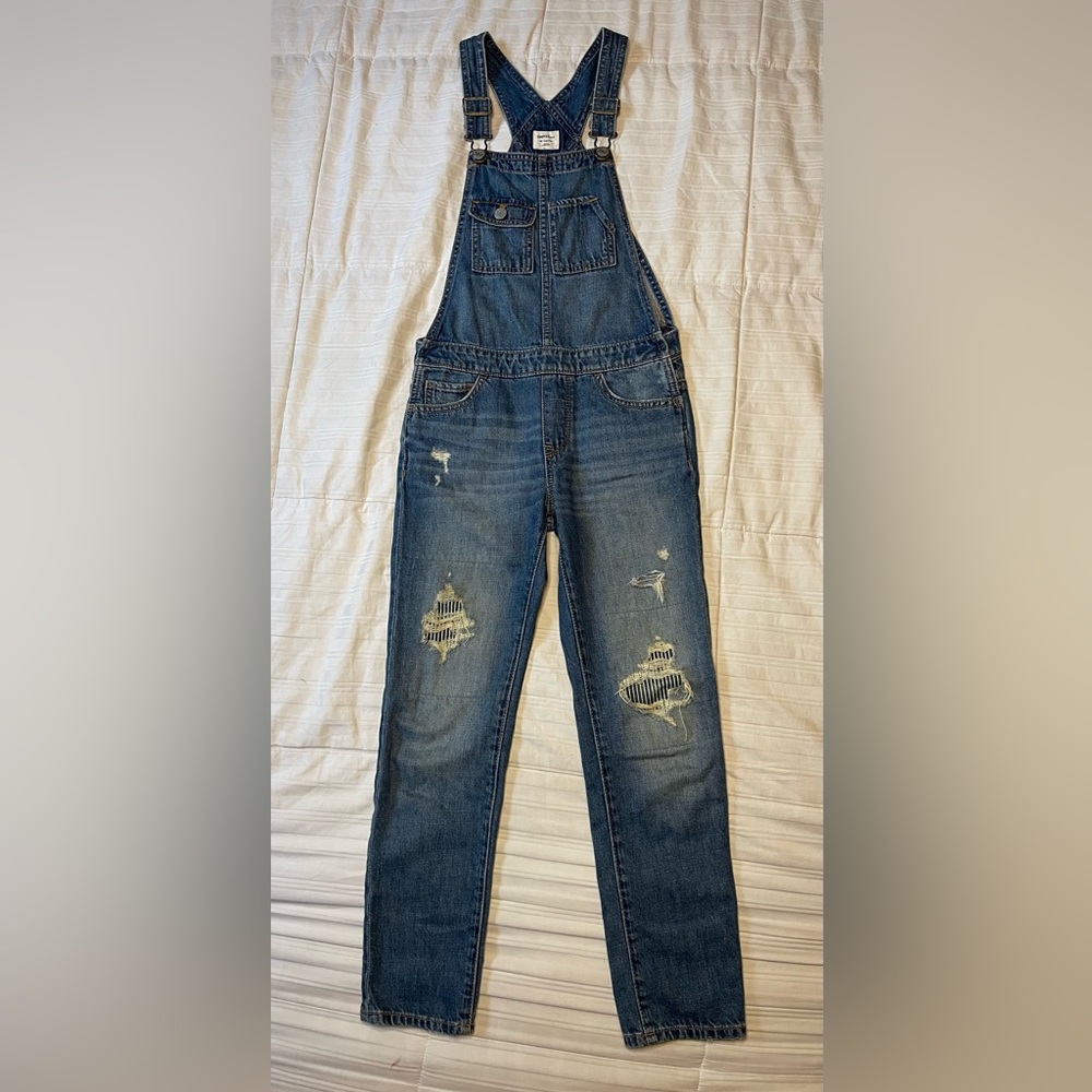 GAP Kids Denim Overalls (distressed)